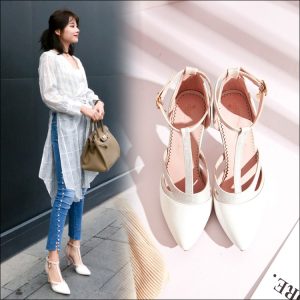 Korean Style High Heel Peep Toe Sandals