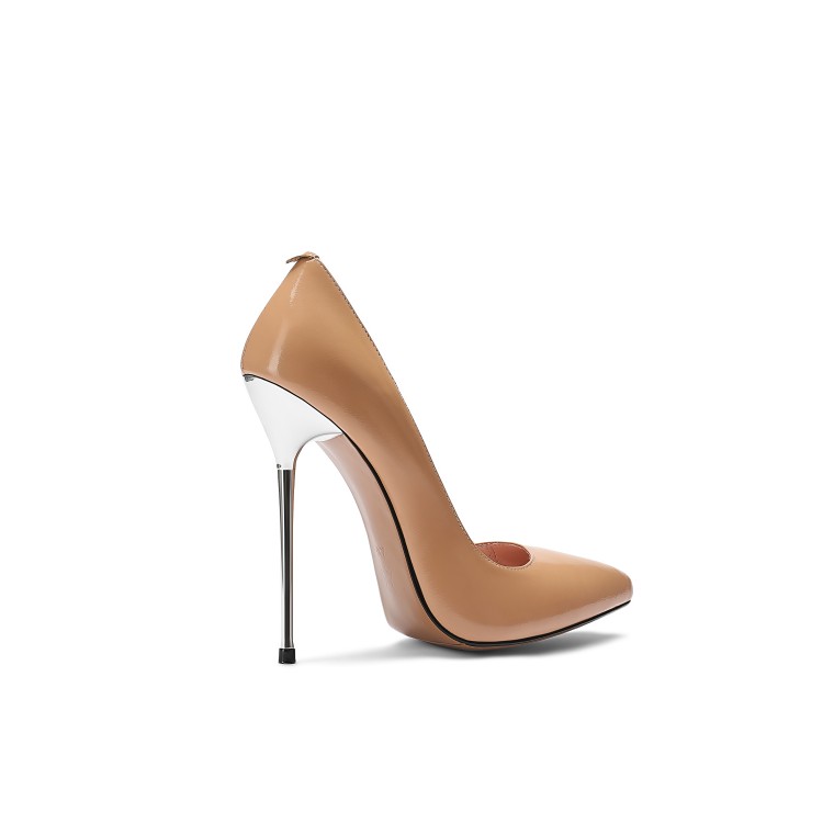 Women's Fashion Pointed Toe Stiletto Heels - Patent Leather Slip-On Pumps - Image 4